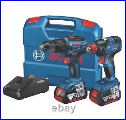 Bosch 0615990M71 18V 2x 5.0Ah Li-Ion Coolpack Brushless Cordless Drill Twin Pack