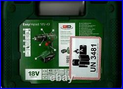 Bosch 18V Home & Garden 1.5Ah Li-ion Cordless Combi drill 2 batteries & Case