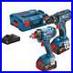 Bosch 18v Cordless Brushless Combi Drill and Impact Driver Wrench 2 x 4ah Li-ion