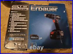 Erbauer EXT 18V 1 x 4Ah Li-ion Cordless Combi drill ECD18-Li-2 SEE DESCRIPTION
