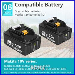 For Makita 16'' DUC353Z 18V x2 36V Li-ion Twin Cordless Brushless Chainsaw Kit