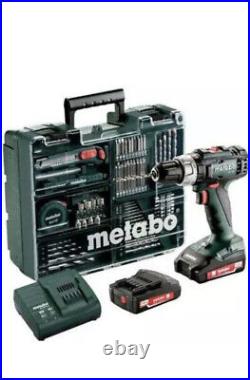 METABO Cordless Hammer Drill SB18L + SC30 Set Includes 2 Li-ion Batteries