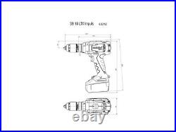 Metabo SB18LTX 18v 2x4.0Ah Li-ion LTX Combi Drill Kit Fast Drilling Screwdriving