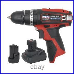 Sealey CP1201KIT Hammer Drill/Driver Kit Ø10mm 12V Li-ion 2 Batteries